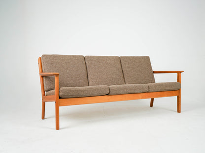 Vintage Teak Sofa "GE-265/3" von Hans Wegner für Getama