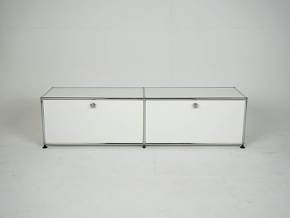 Vintage Sideboard USM Haller Reinweiß für USM Haller