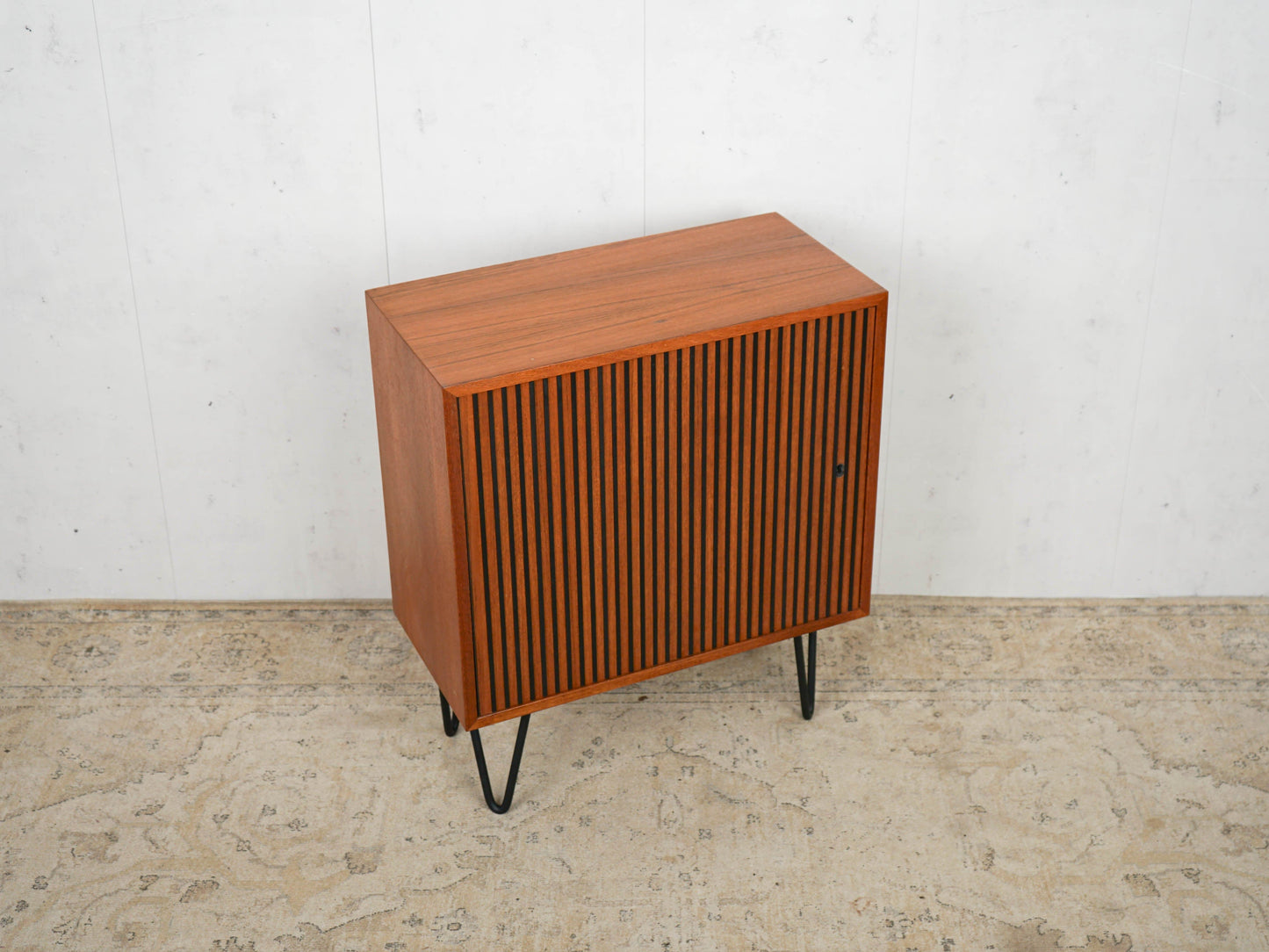 Vintage Bar Cabinet Teak Danish 60s Mid Century