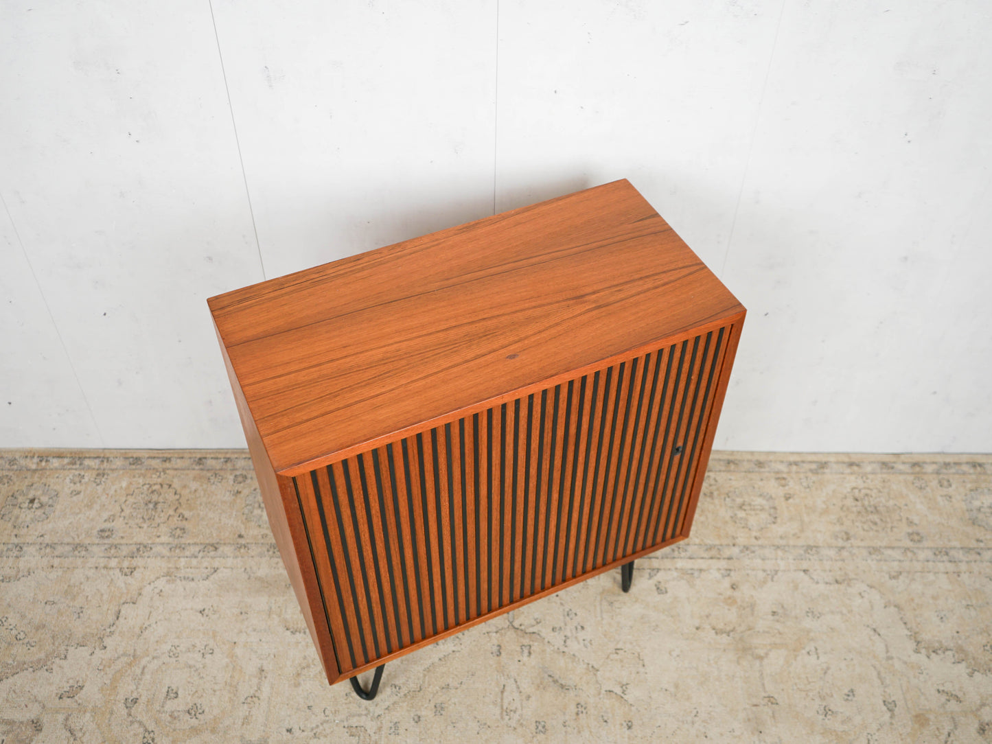 Vintage Bar Cabinet Teak Danish 60s Mid Century