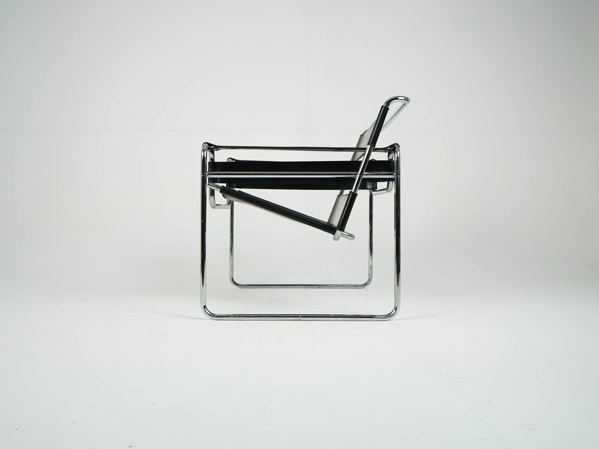 Vintage Sessel "Wassily Chair B3" von Marcel Breuer für Gavina