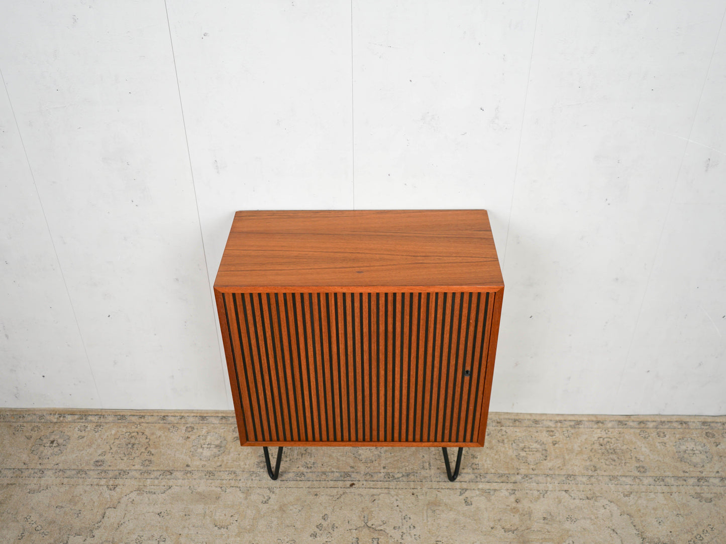 Vintage Bar Cabinet Teak Danish 60s Mid Century