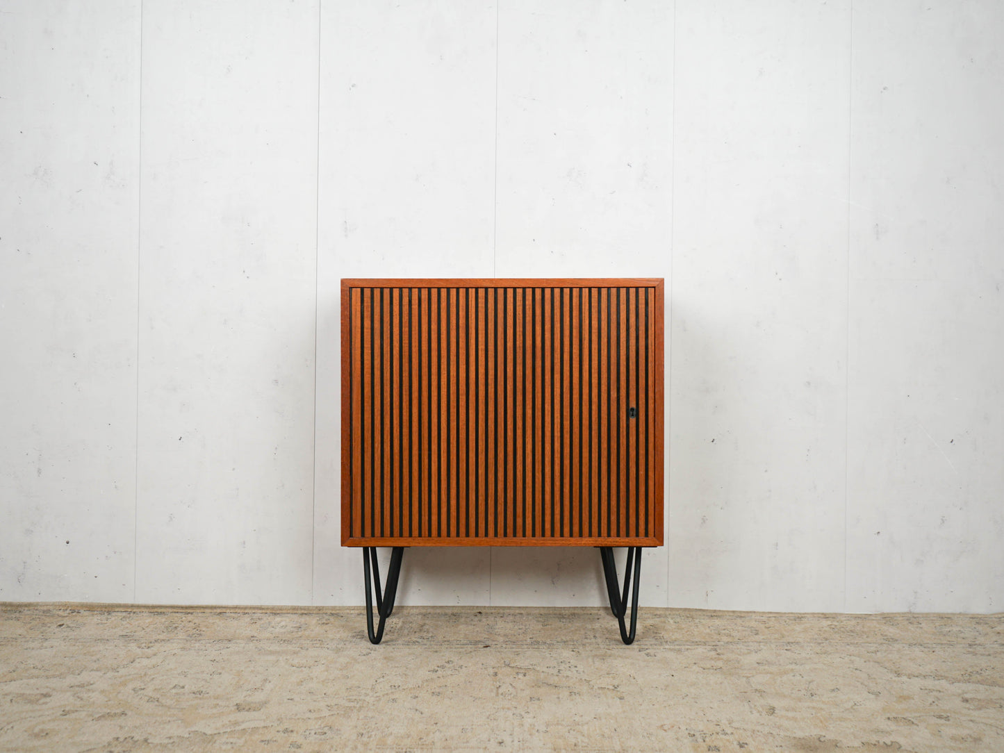 Vintage Bar Cabinet Teak Danish 60s Mid Century