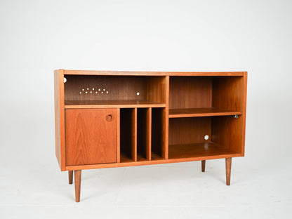 Vintage Sideboard Schrank Anrichte Vinyl Teak warmbraun Kommode Teakholz Vinyl