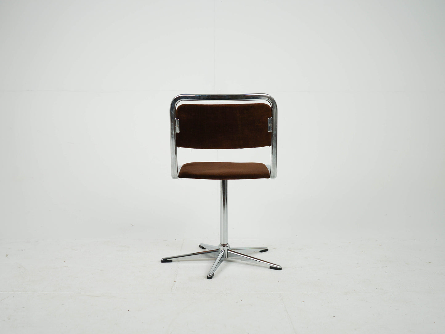 Set von 2 Vintage Stuhl von EKA, Chrom und Stoff, Mid-Century