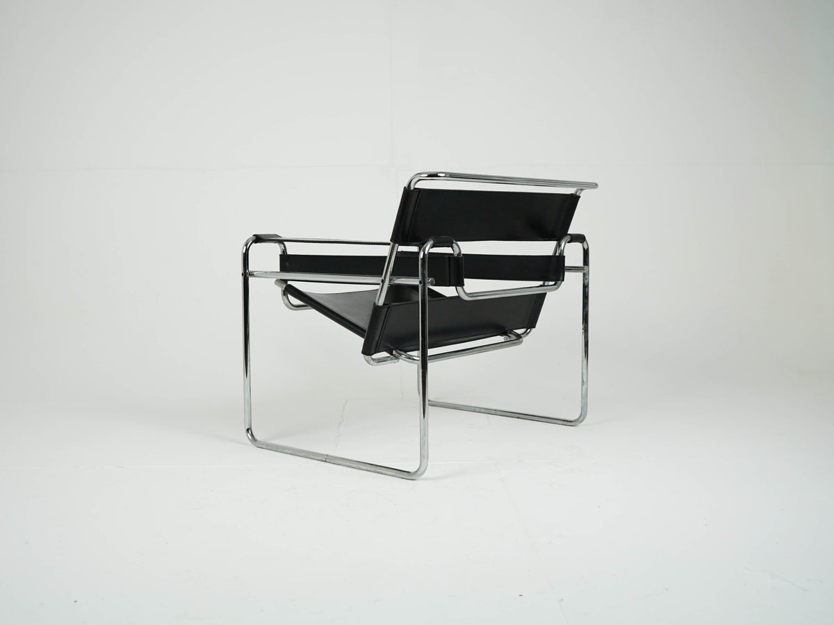 Vintage Sessel "Wassily Chair B3" von Marcel Breuer für Gavina