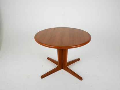 Vintage Esstisch Teak ausziehbar rund