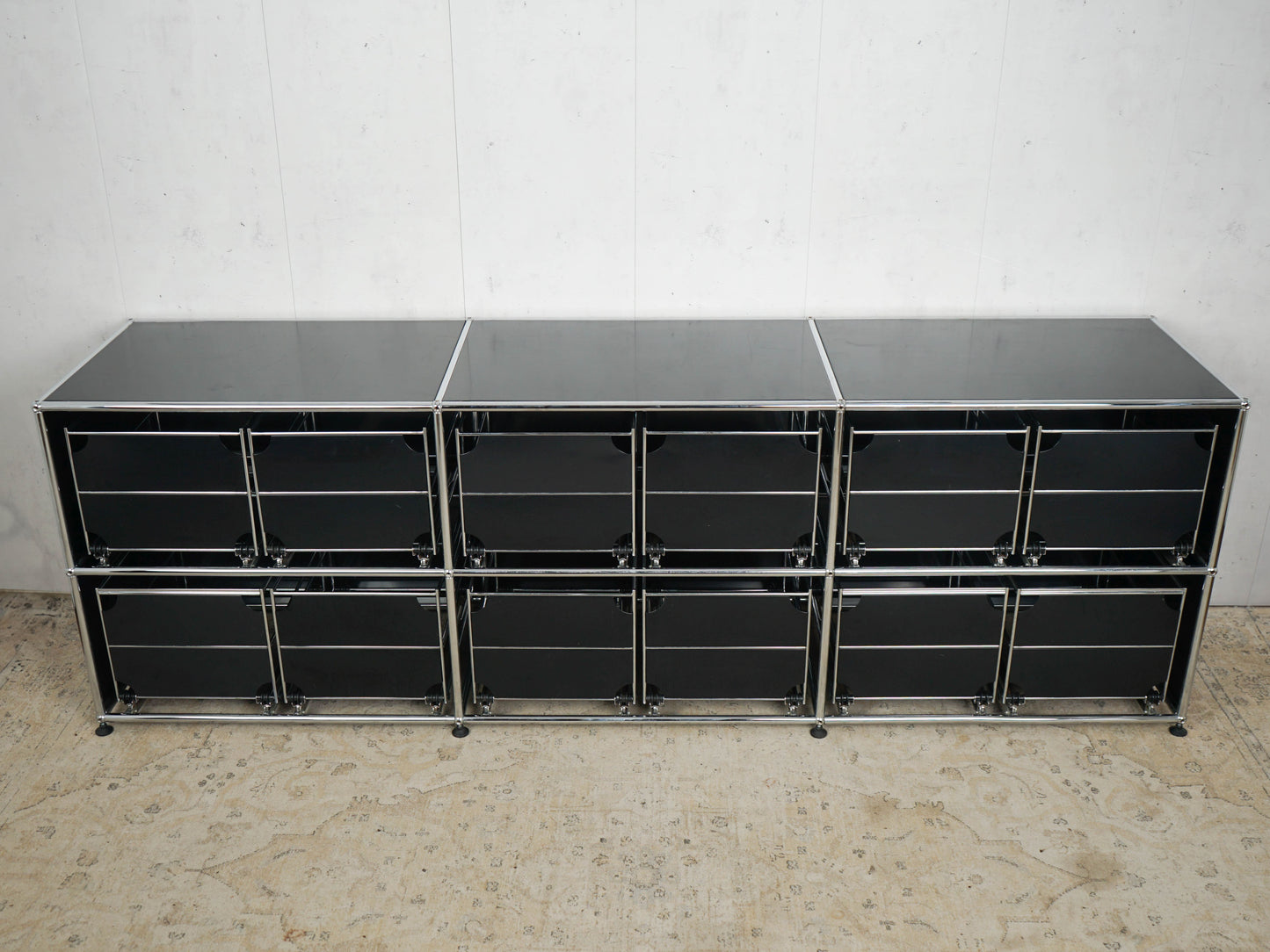 USM Haller Sideboard Graphite Black Hanging Files