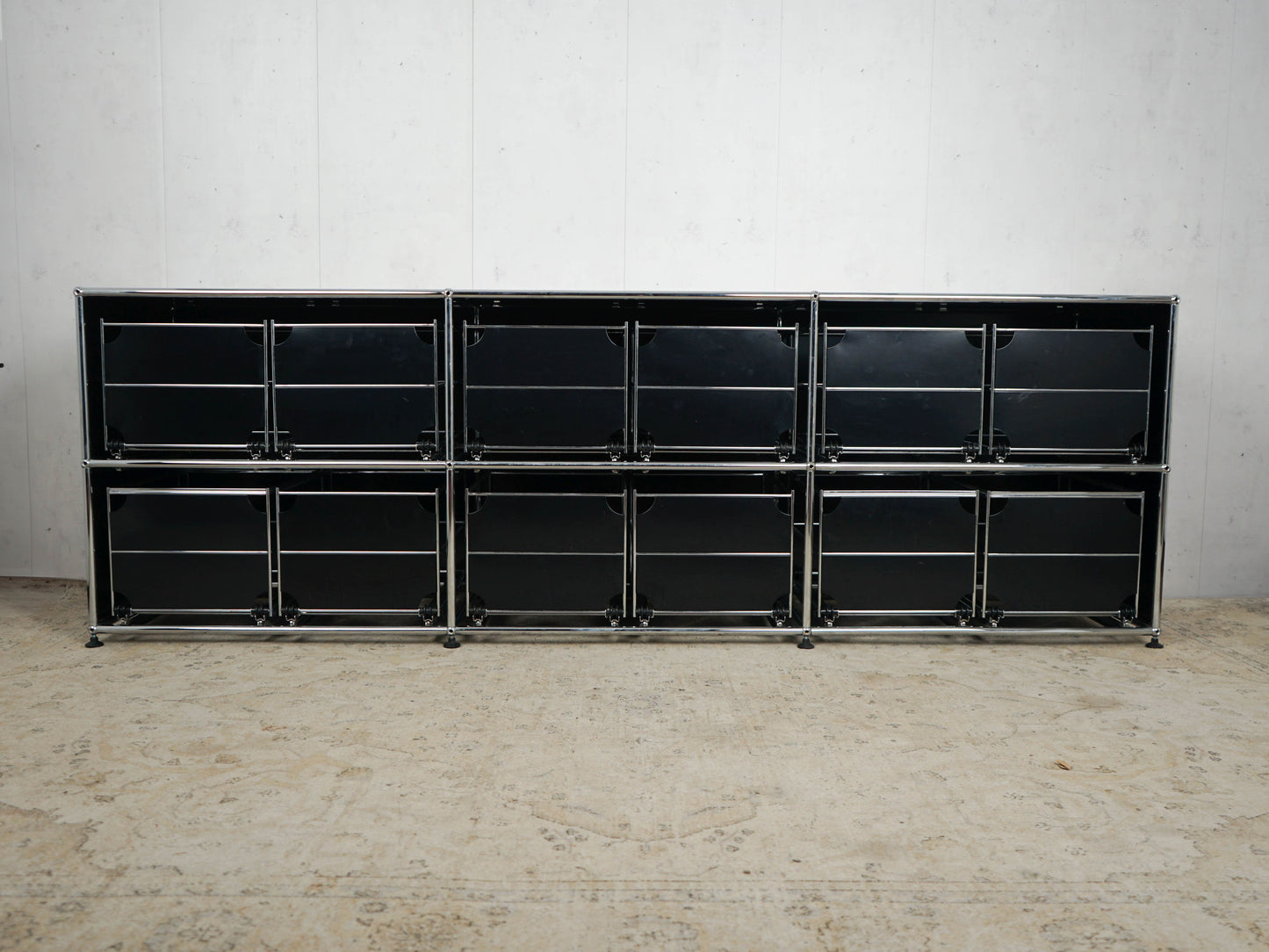 USM Haller Sideboard Graphite Black Hanging Files