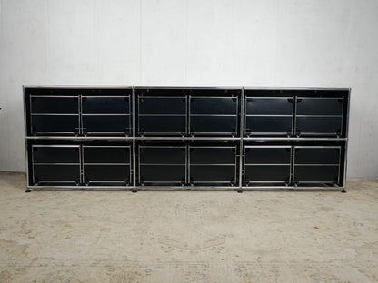 USM Haller Sideboard Graphite Black Hanging Files
