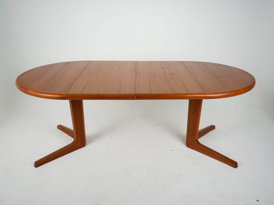 Vintage Esstisch Teak ausziehbar rund