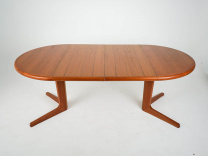 Vintage Esstisch Teak ausziehbar rund