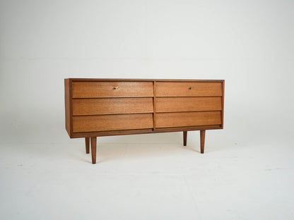 Vintage Kommode Sideboard Dänisch Teakholz, 6 Schubladen