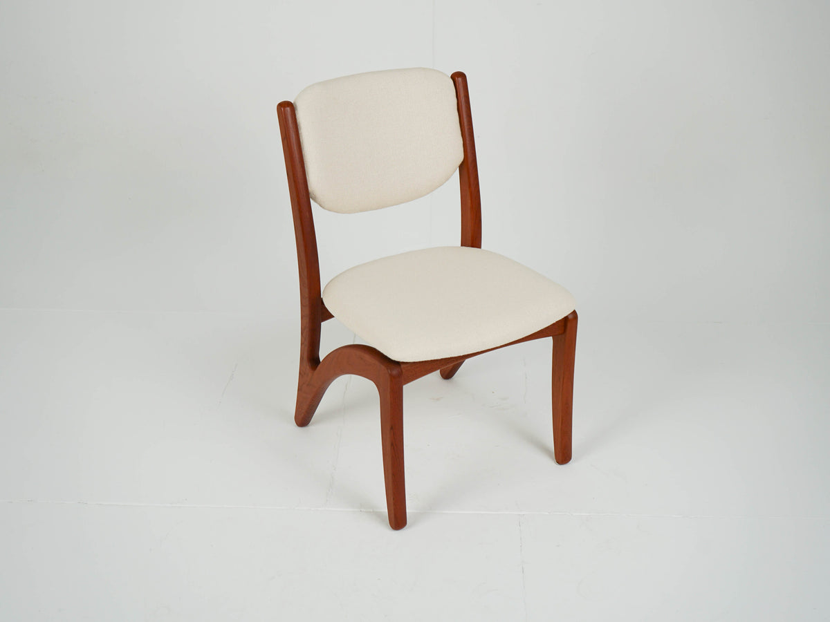 Vintage Esszimmerstuhl Teak Beige, Mid-Century Modern