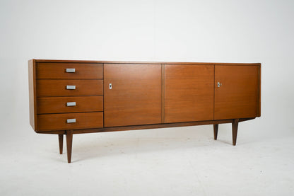 Vintage Sideboard Vinyl-Schrank mit Schublade und Schranktür