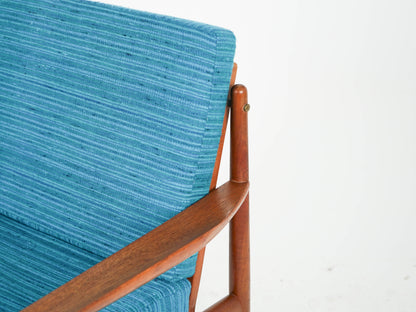 Vintage Sessel von Arne Vodder für Glostrup Møbelfabrik Teakholz warm