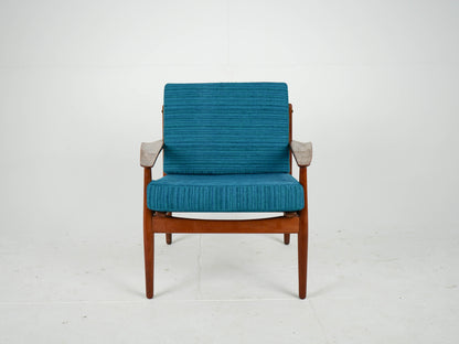 Vintage Sessel von Arne Vodder für Glostrup Møbelfabrik Teakholz warm