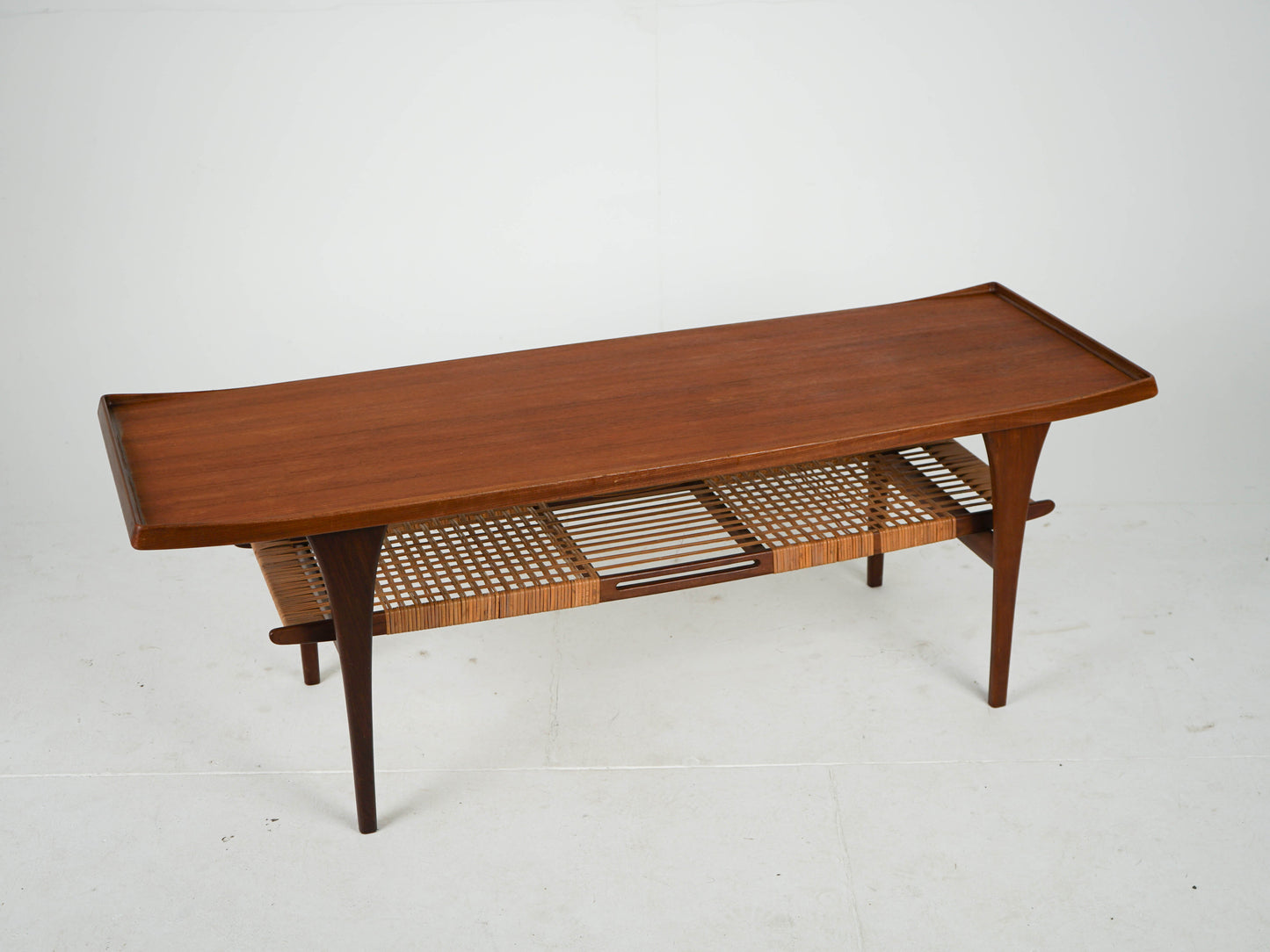 Vintage Couchtisch von Peter Løvig Nielsen für Teakbraun Teakholz
