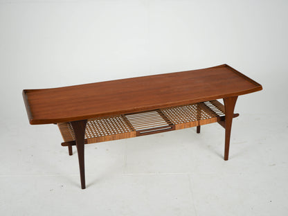 Vintage Couchtisch von Peter Løvig Nielsen für Teakbraun Teakholz