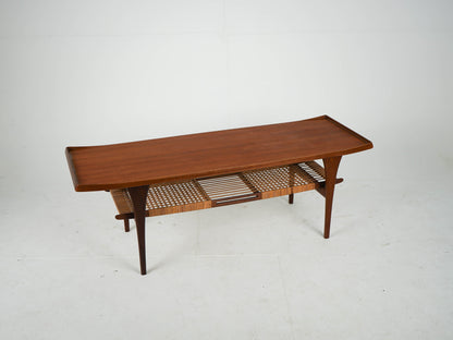 Vintage Couchtisch von Peter Løvig Nielsen für Teakbraun Teakholz
