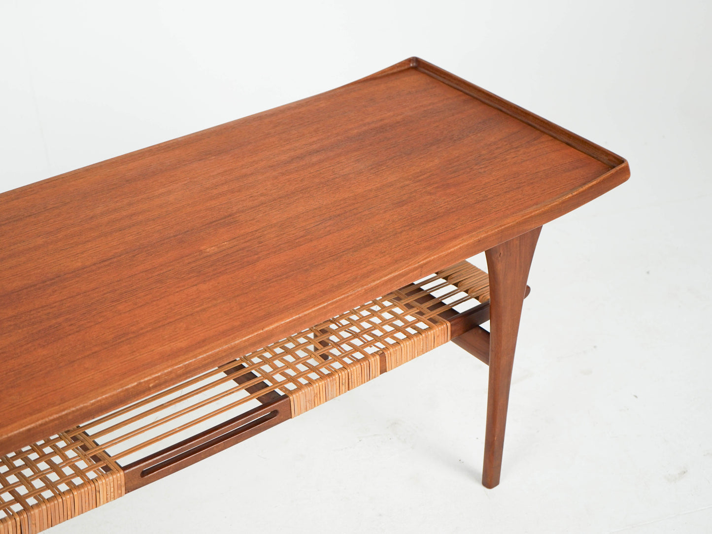 Vintage Couchtisch von Peter Løvig Nielsen für Teakbraun Teakholz