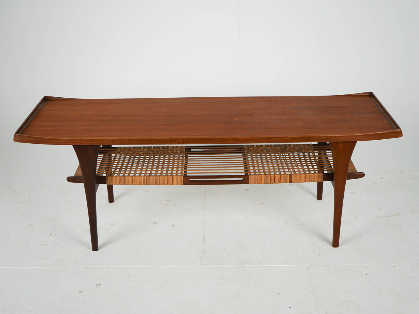 Vintage Couchtisch von Peter Løvig Nielsen für Teakbraun Teakholz