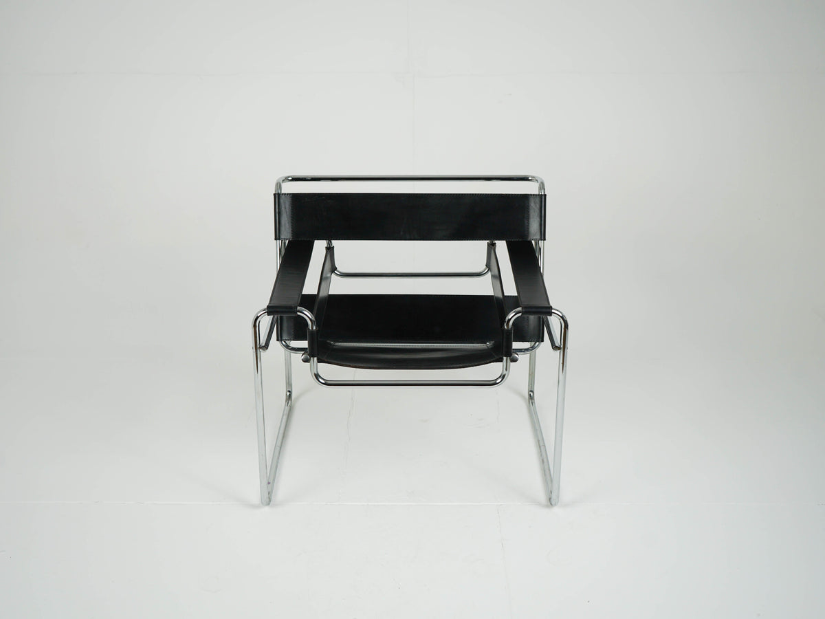 Vintage Sessel "Wassily Chair B3" von Marcel Breuer für Gavina