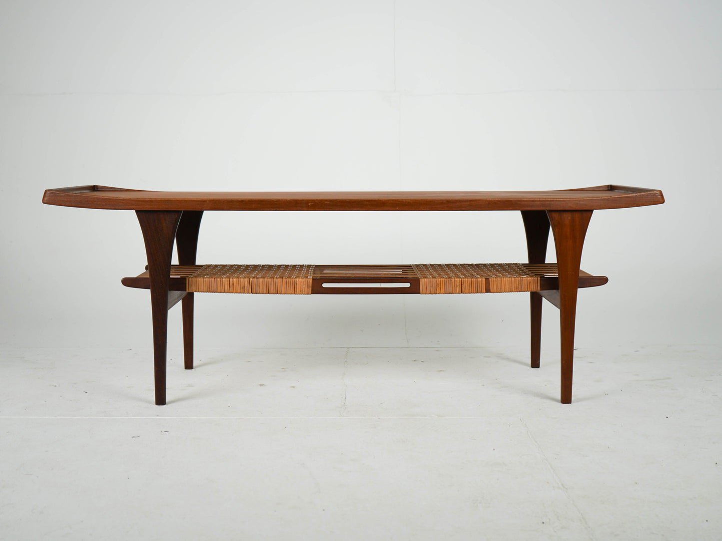 Vintage Couchtisch von Peter Løvig Nielsen für Teakbraun Teakholz