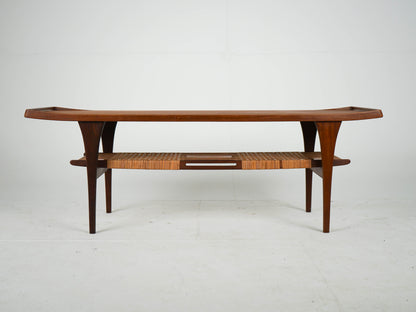 Vintage Couchtisch von Peter Løvig Nielsen für Teakbraun Teakholz
