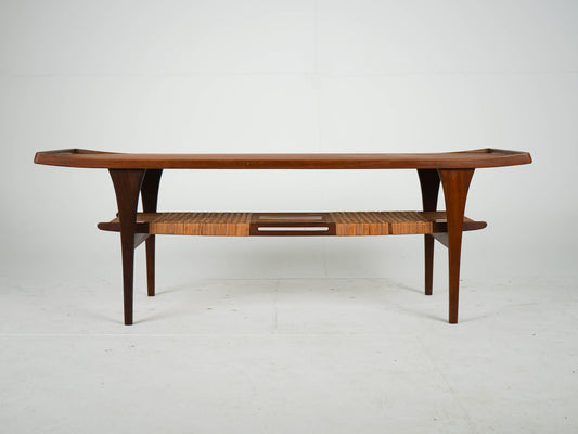 Vintage Couchtisch von Peter Løvig Nielsen für Teakbraun Teakholz