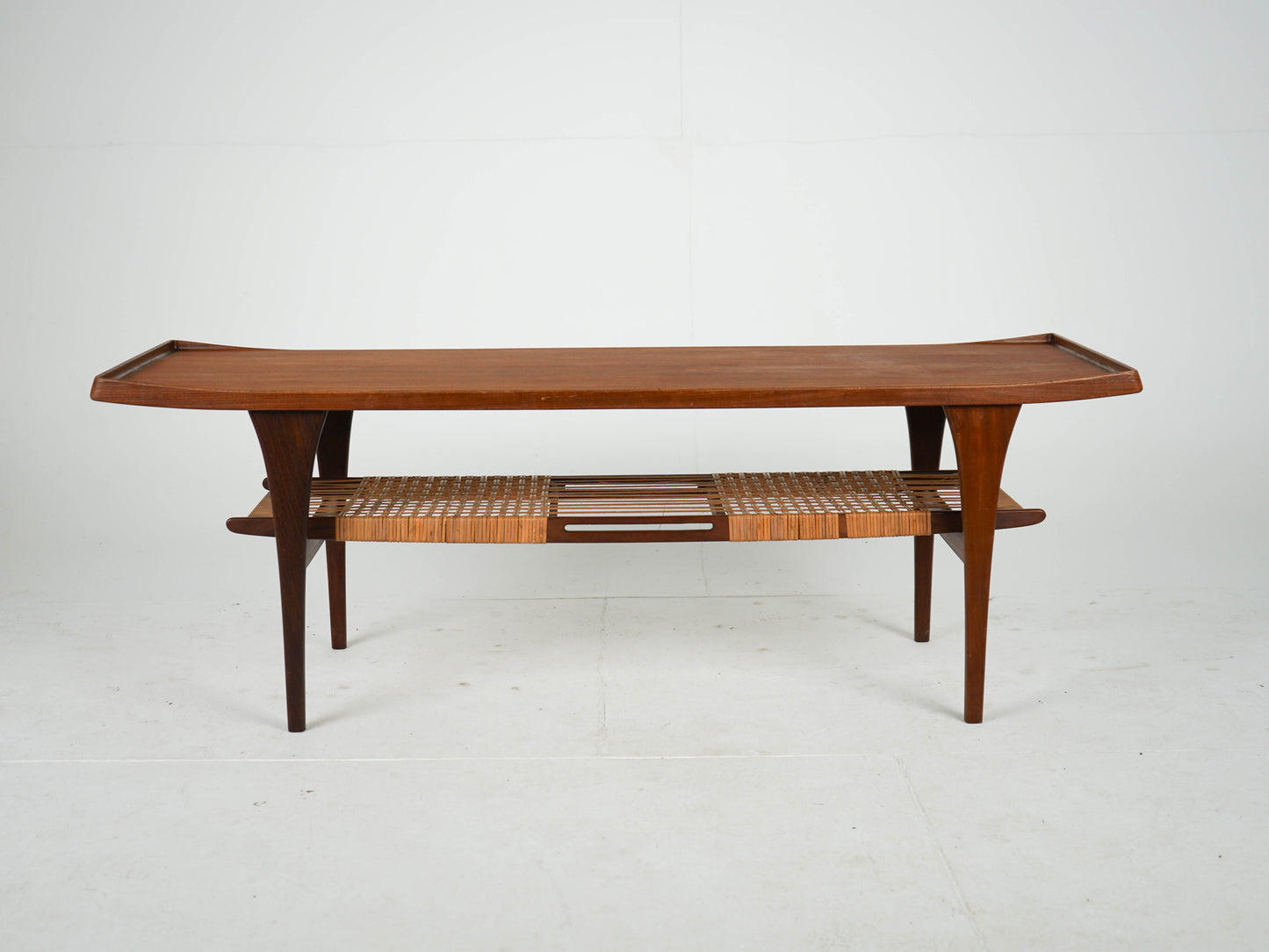 Vintage Couchtisch von Peter Løvig Nielsen für Teakbraun Teakholz