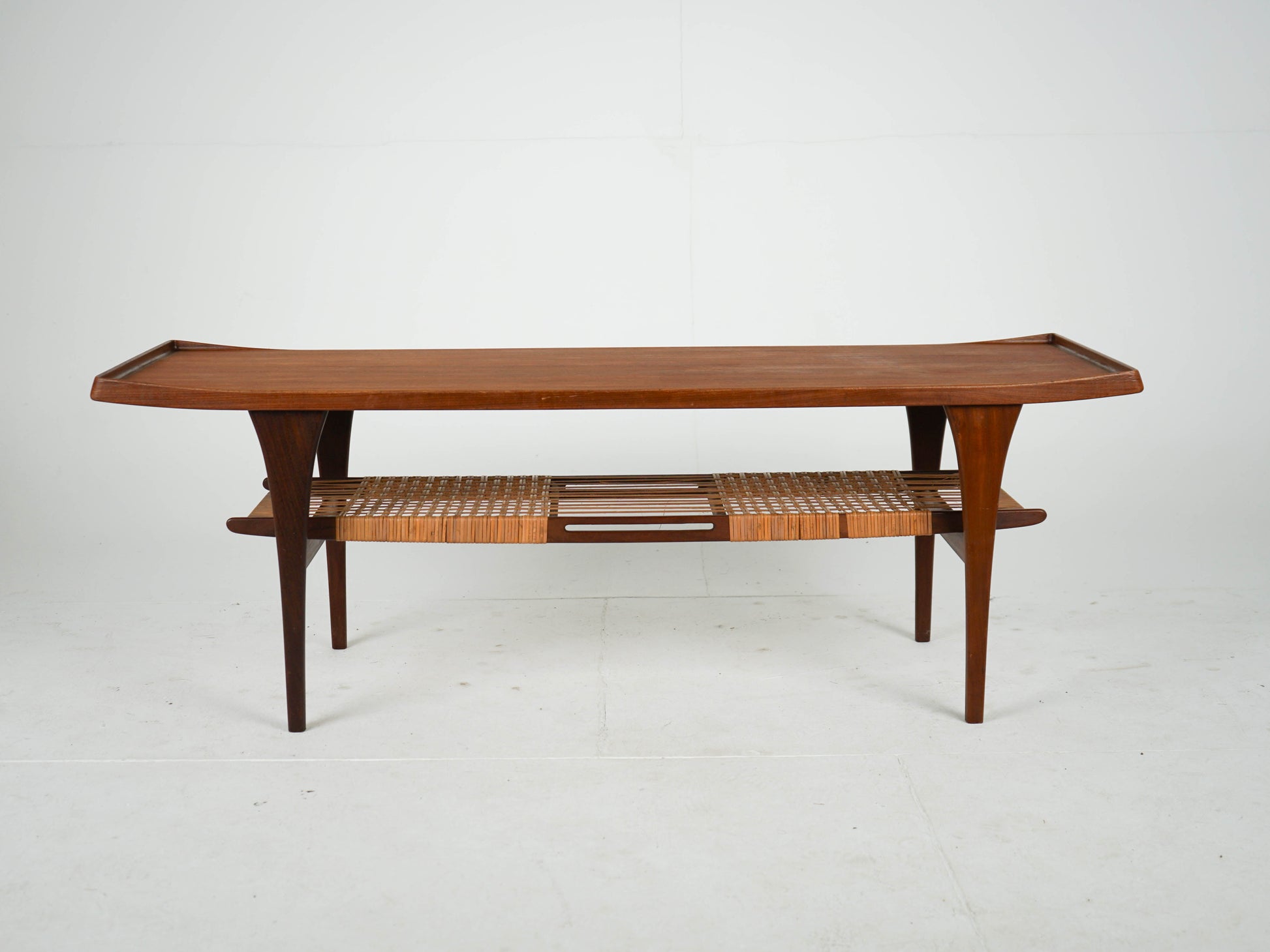 Vintage Couchtisch von Peter Løvig Nielsen für Teakbraun Teakholz