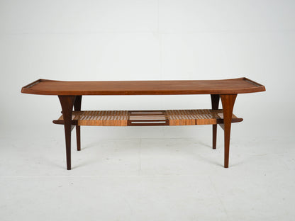 Vintage Couchtisch von Peter Løvig Nielsen für Teakbraun Teakholz
