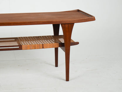 Vintage Couchtisch von Peter Løvig Nielsen für Teakbraun Teakholz