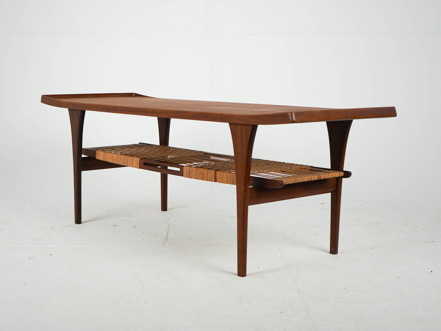 Vintage Couchtisch von Peter Løvig Nielsen für Teakbraun Teakholz