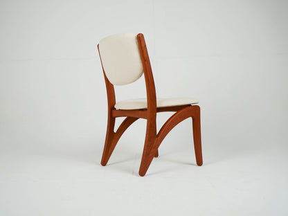 Vintage Esszimmerstuhl Teak Beige, Mid-Century Modern