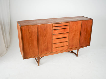 Vintage Highboard Schrank Teak naturwarm