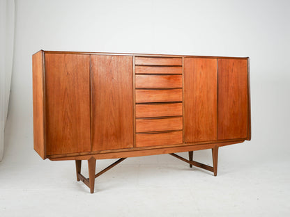 Vintage Highboard Schrank Teak naturwarm