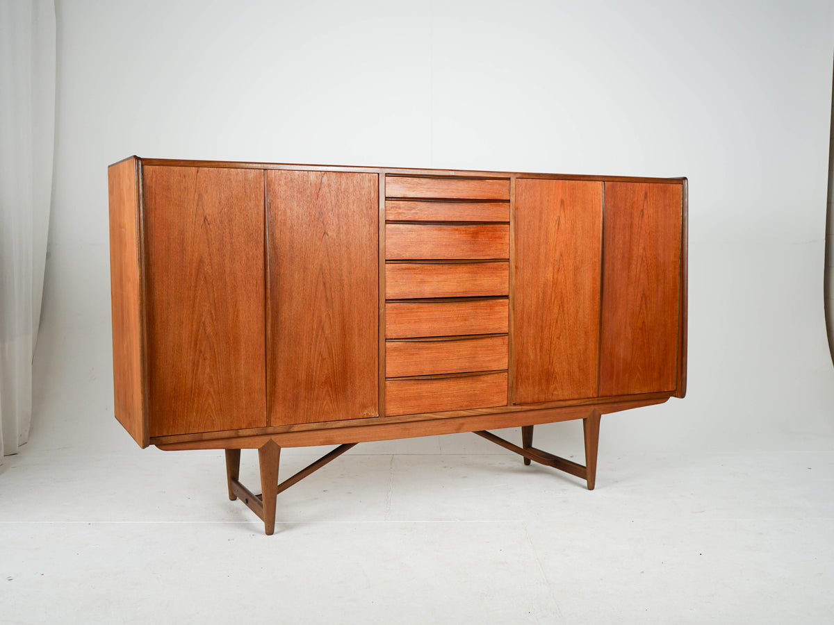 Vintage Highboard Schrank Teak naturwarm