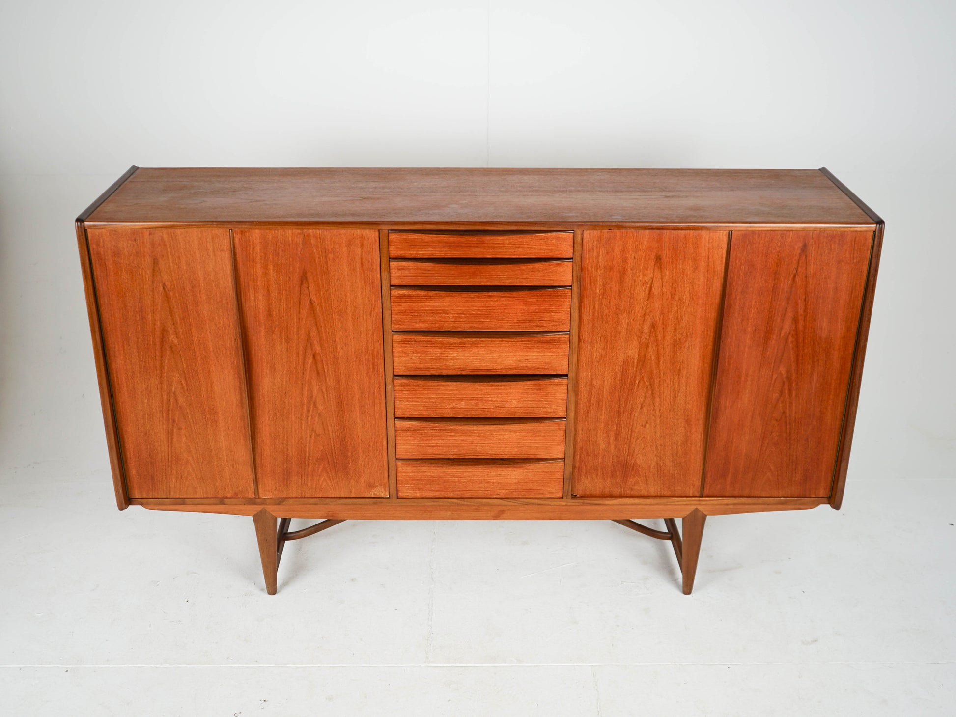 Vintage Highboard Schrank Teak naturwarm