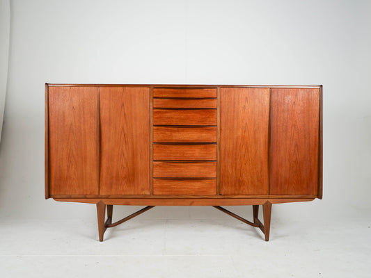 Vintage Highboard Schrank Teak naturwarm
