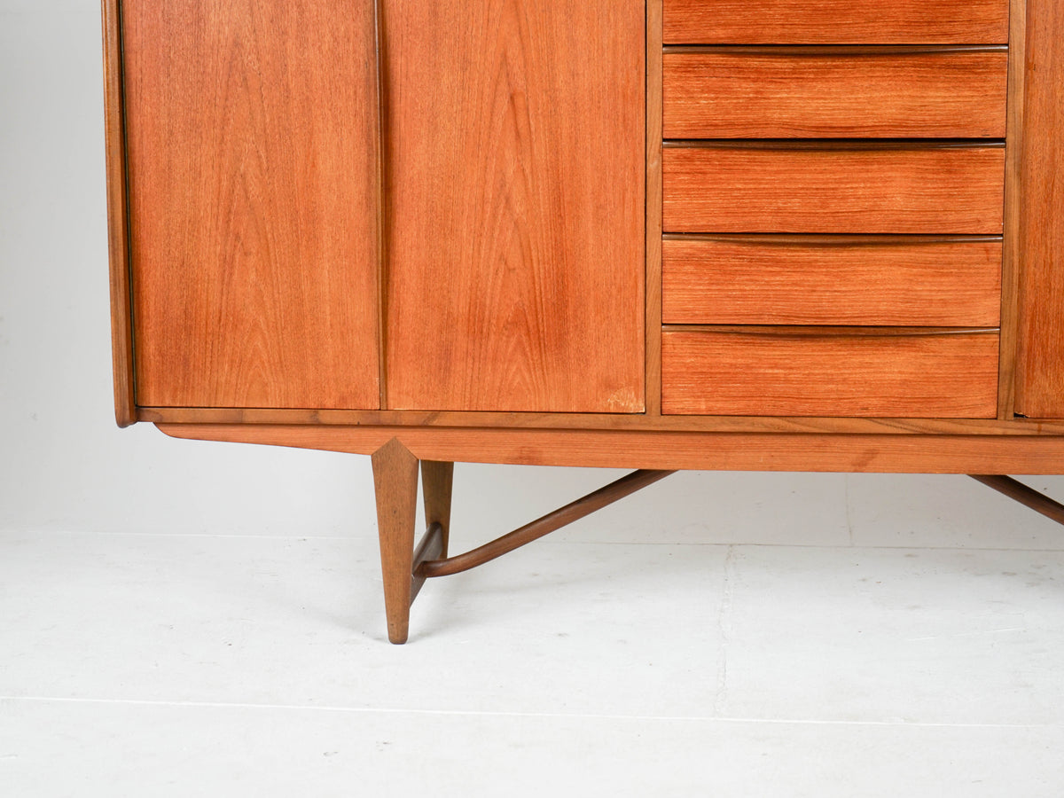 Vintage Highboard Schrank Teak naturwarm