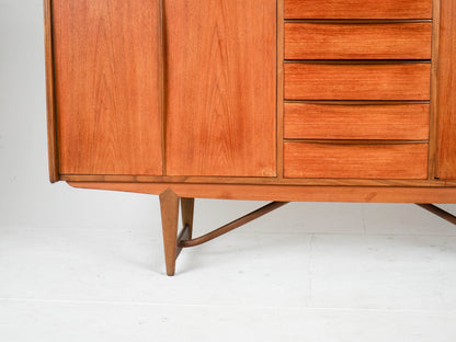 Vintage Highboard Schrank Teak naturwarm