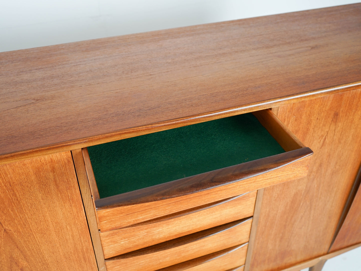 Vintage Highboard Schrank Teak naturwarm
