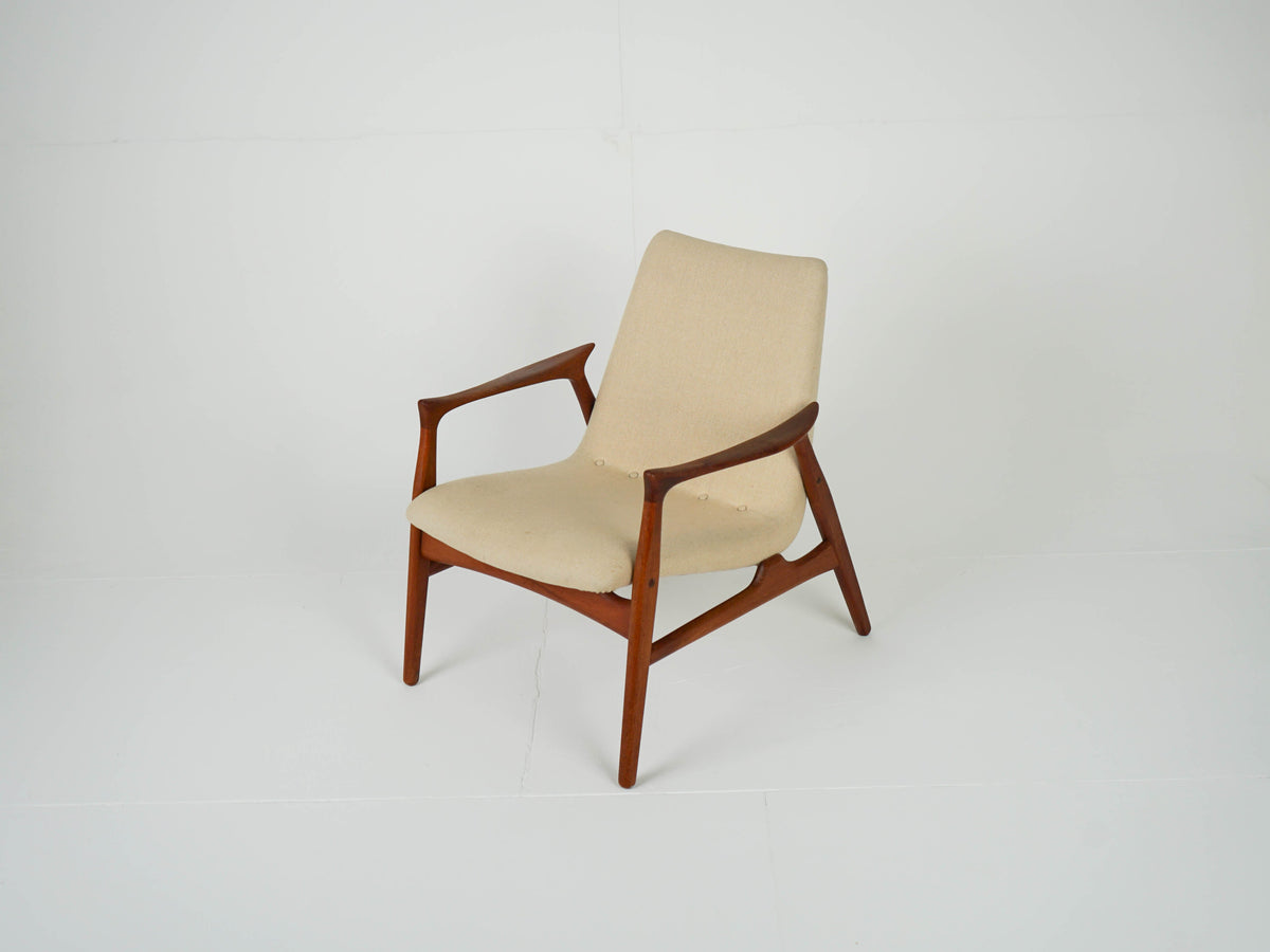 Vintage Lounge Chair Model 240 von Arne Hovmand-Olsen für Mogens Kold