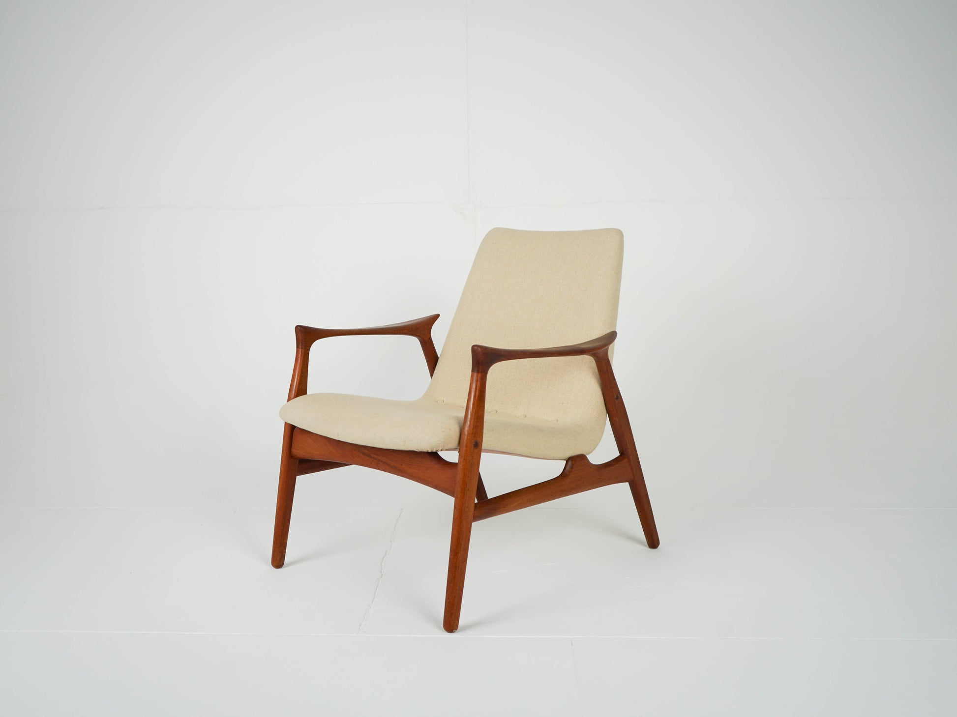 Vintage Lounge Chair Model 240 von Arne Hovmand-Olsen für Mogens Kold