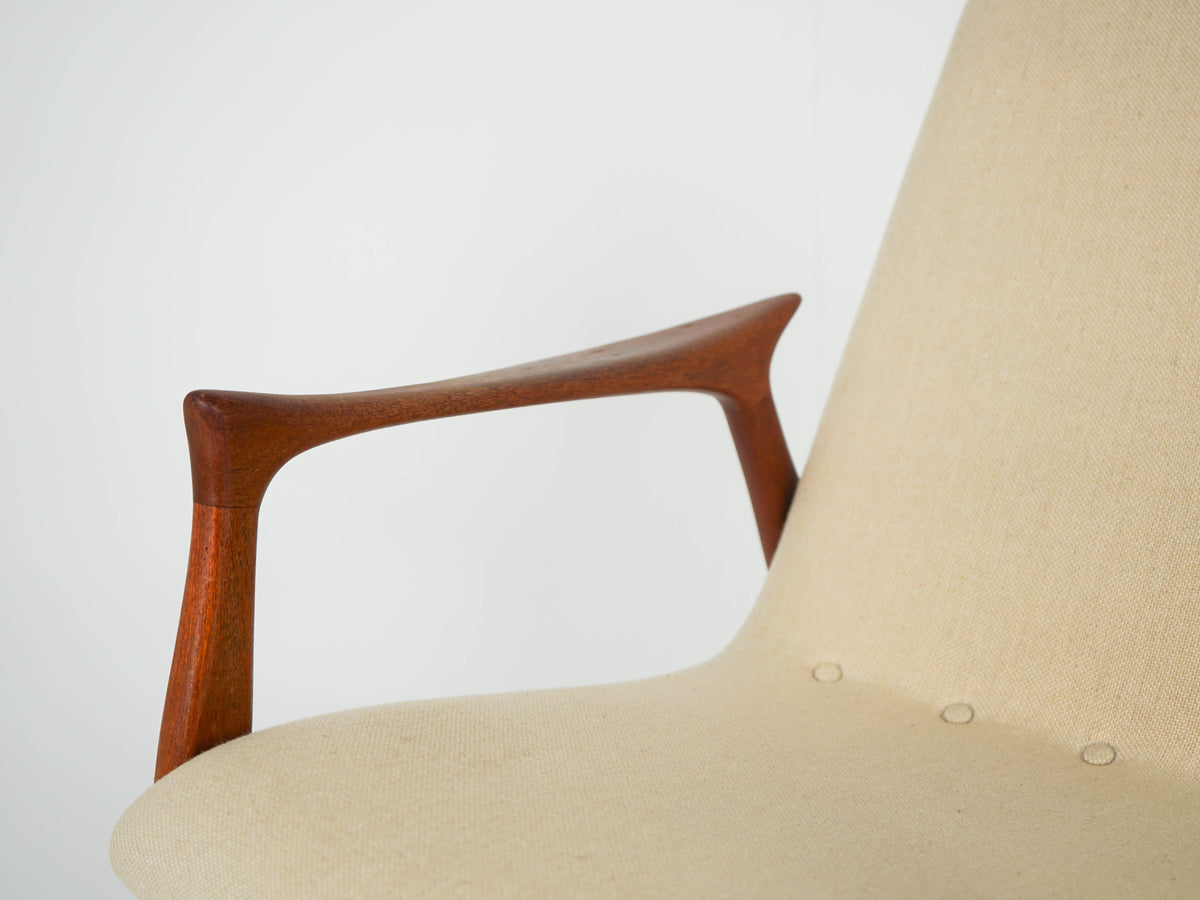 Vintage Lounge Chair Model 240 von Arne Hovmand-Olsen für Mogens Kold