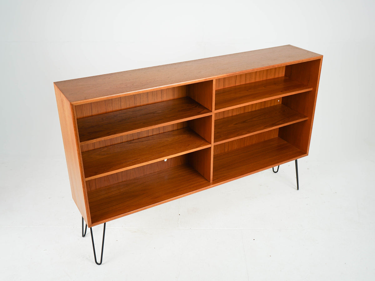 Vintage Teak Bücherregal Dänisch Mid-Century