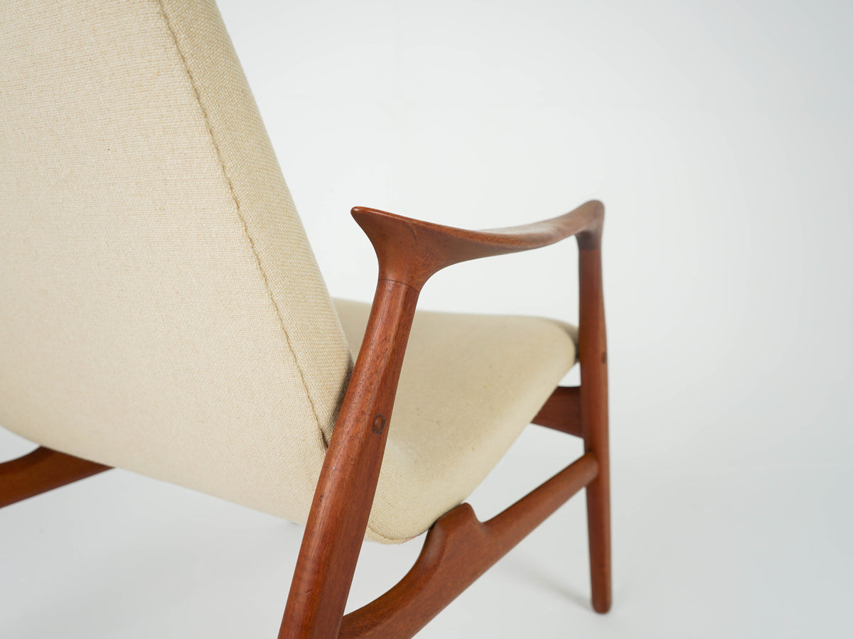 Vintage Lounge Chair Model 240 von Arne Hovmand-Olsen für Mogens Kold