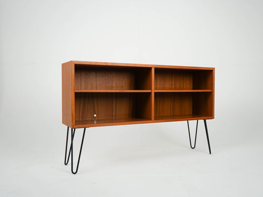 Vintage Sideboard Regal Anrichte Vinyl TV Schrank aus Teak, dänisch